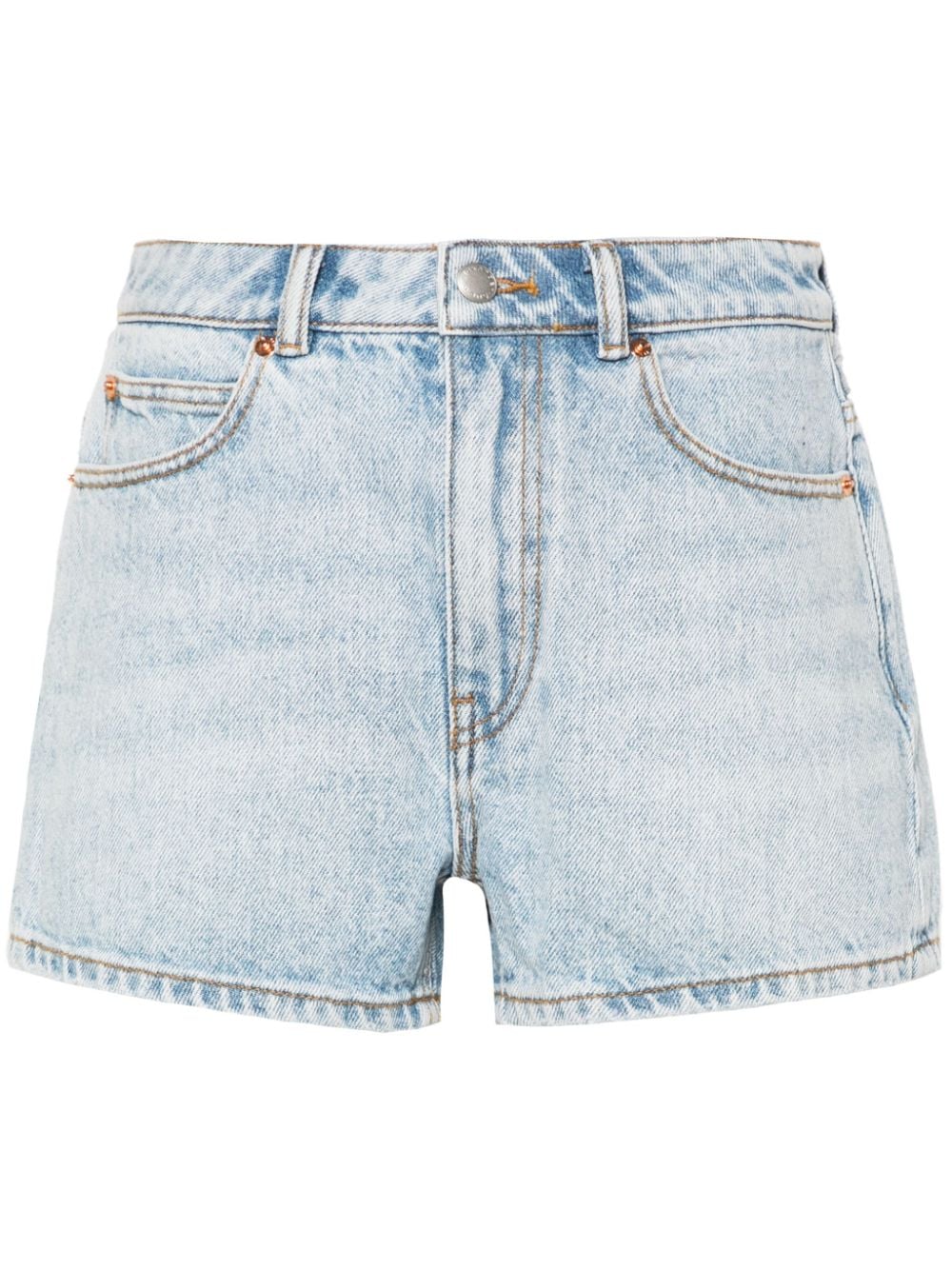 Alexander Wang Jeans-Shorts mit Logo-Stickerei - Blau von Alexander Wang