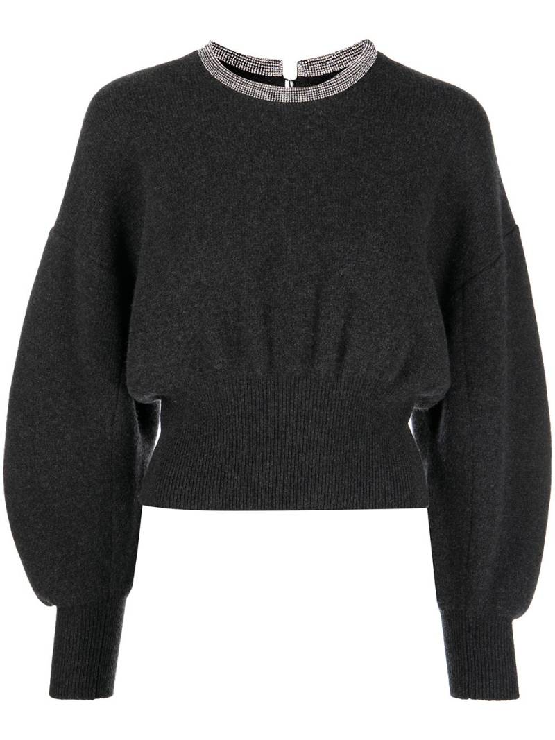 Alexander Wang Pullover mit Strass - Grau von Alexander Wang