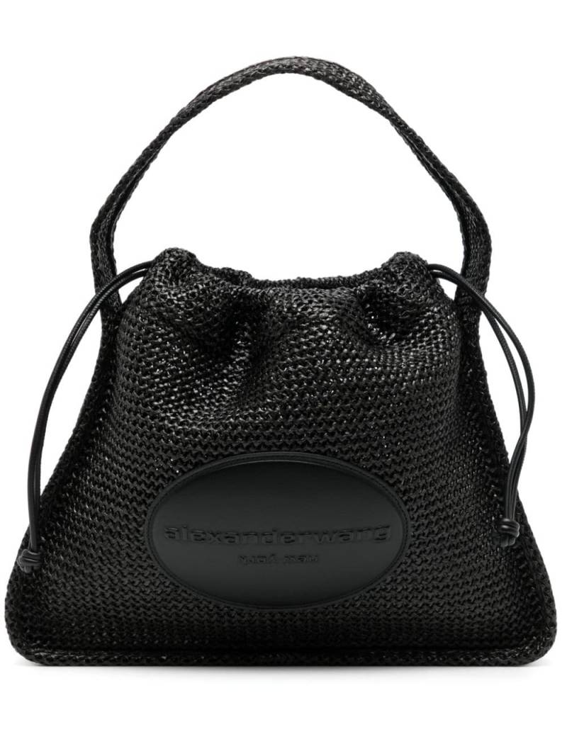 Alexander Wang Ryan Bast-Schultertasche mit Logo-Patch - Schwarz von Alexander Wang