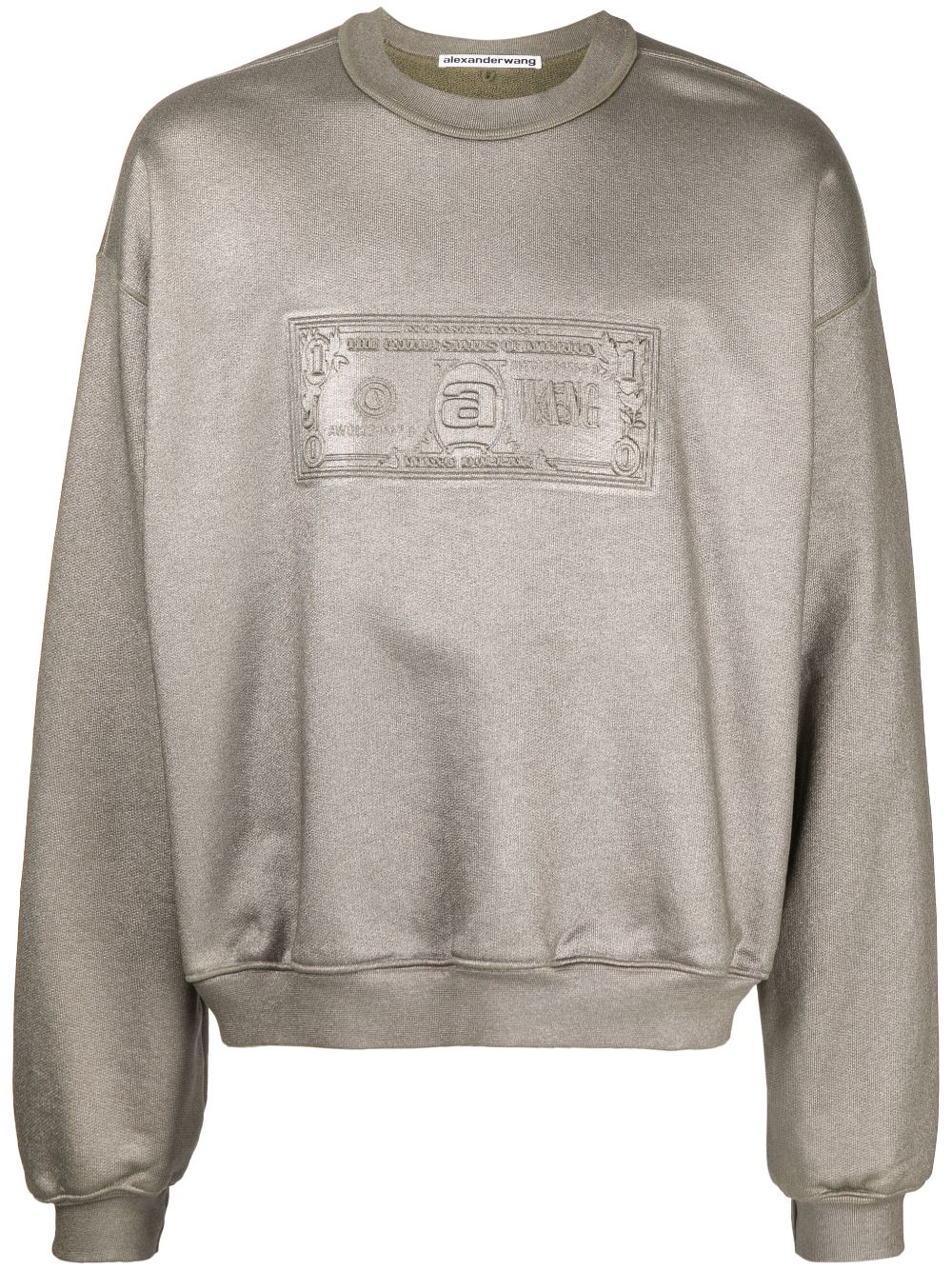 Alexander Wang Sweatshirt im Metallic-Look - Grau von Alexander Wang