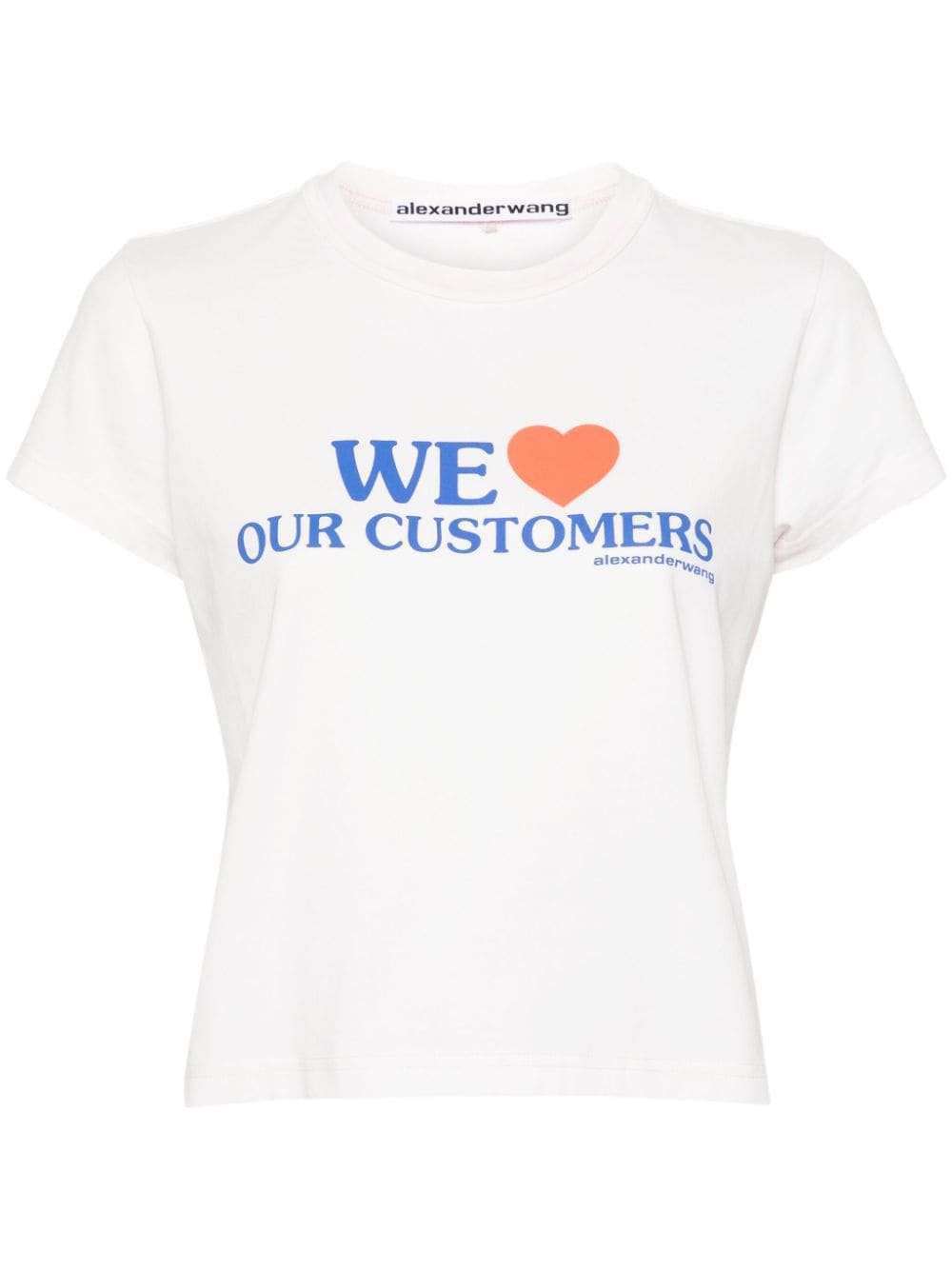 Alexander Wang T-Shirt mit "We Love Our Customers"-Print - Rosa von Alexander Wang