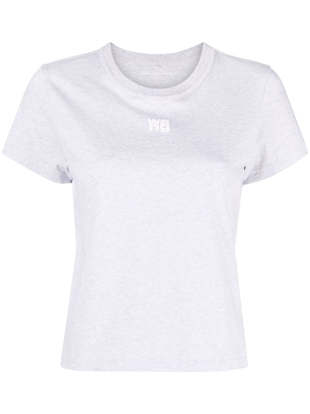 Alexander Wang T-Shirt mit Logo-Patch - Grau von Alexander Wang