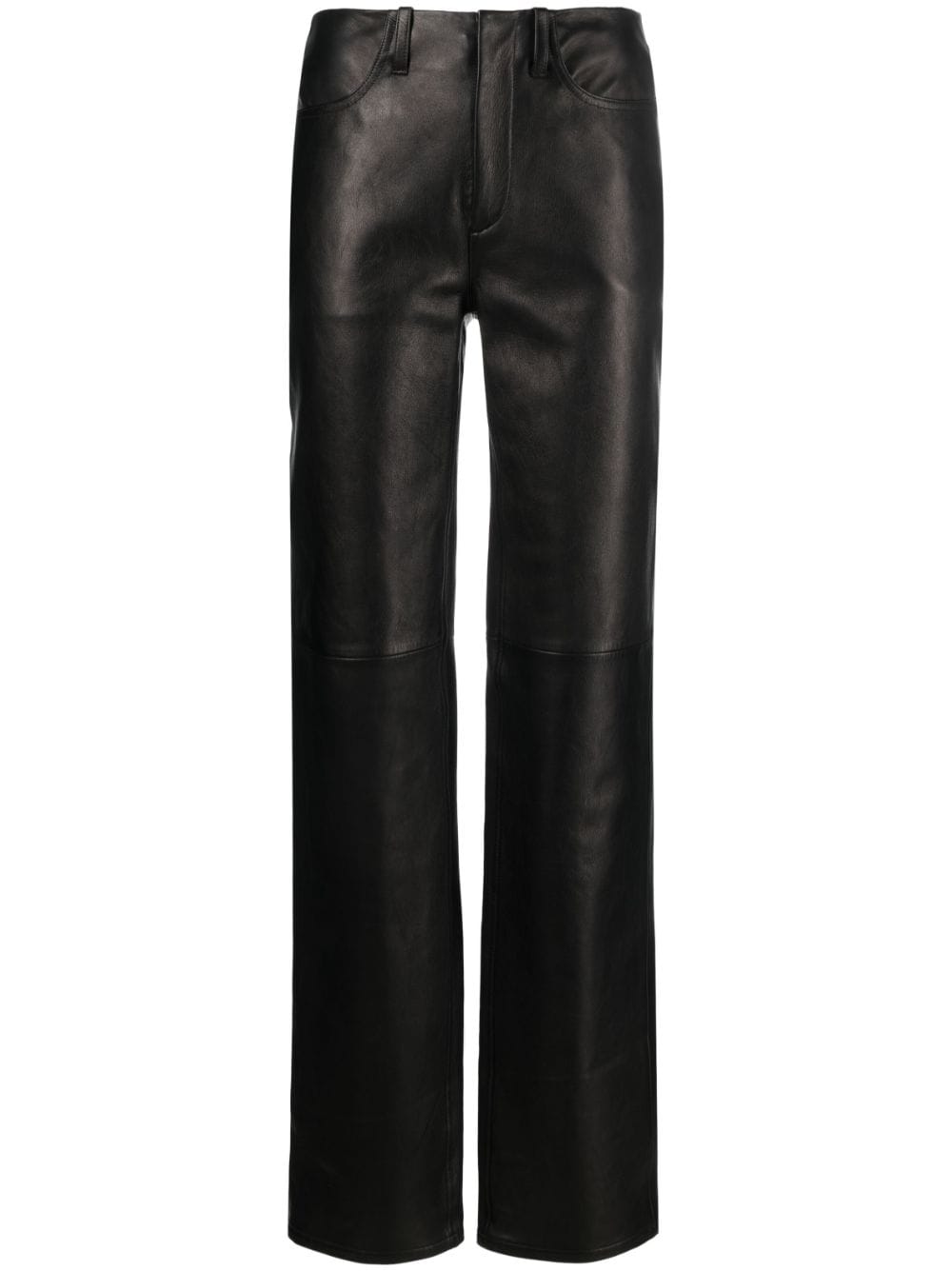 Alexander Wang Halbhohe Straight-Leg-Hose - Schwarz von Alexander Wang