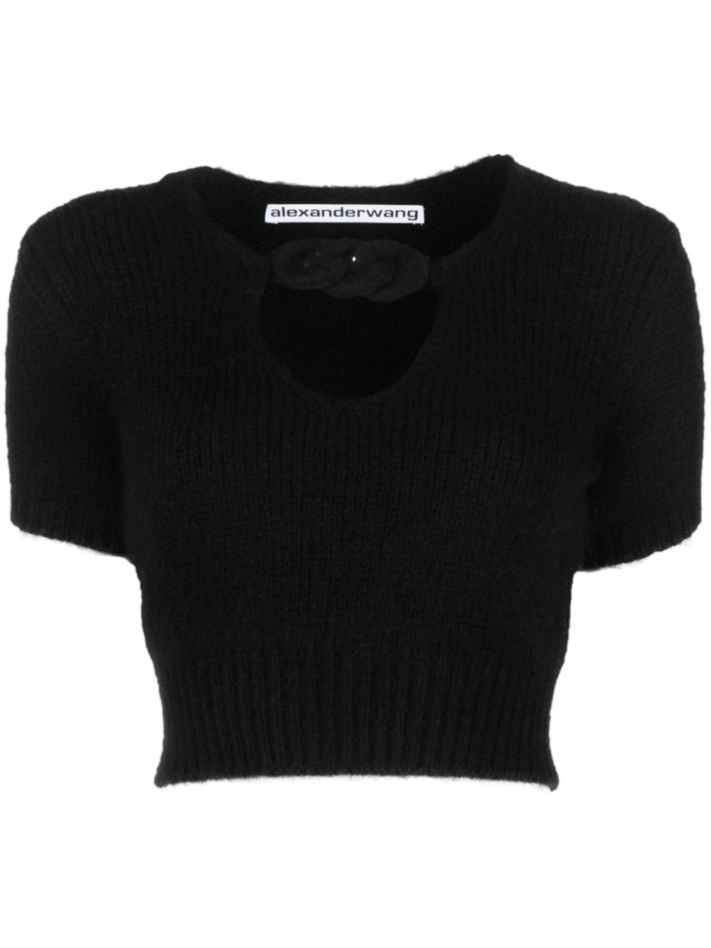 Alexander Wang Gestricktes Cropped-Top - Schwarz von Alexander Wang