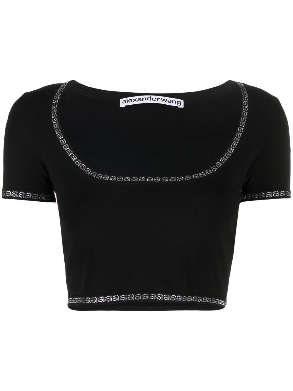 Alexander Wang T-Shirt mit U-Ausschnitt - Schwarz von Alexander Wang