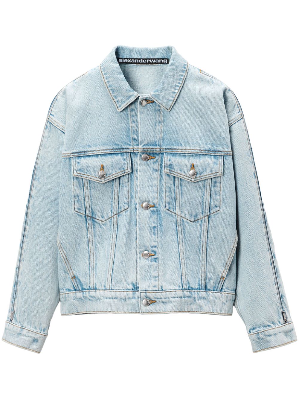 Alexander Wang Jeansjacke mit Reißverschlüssen - Blau von Alexander Wang