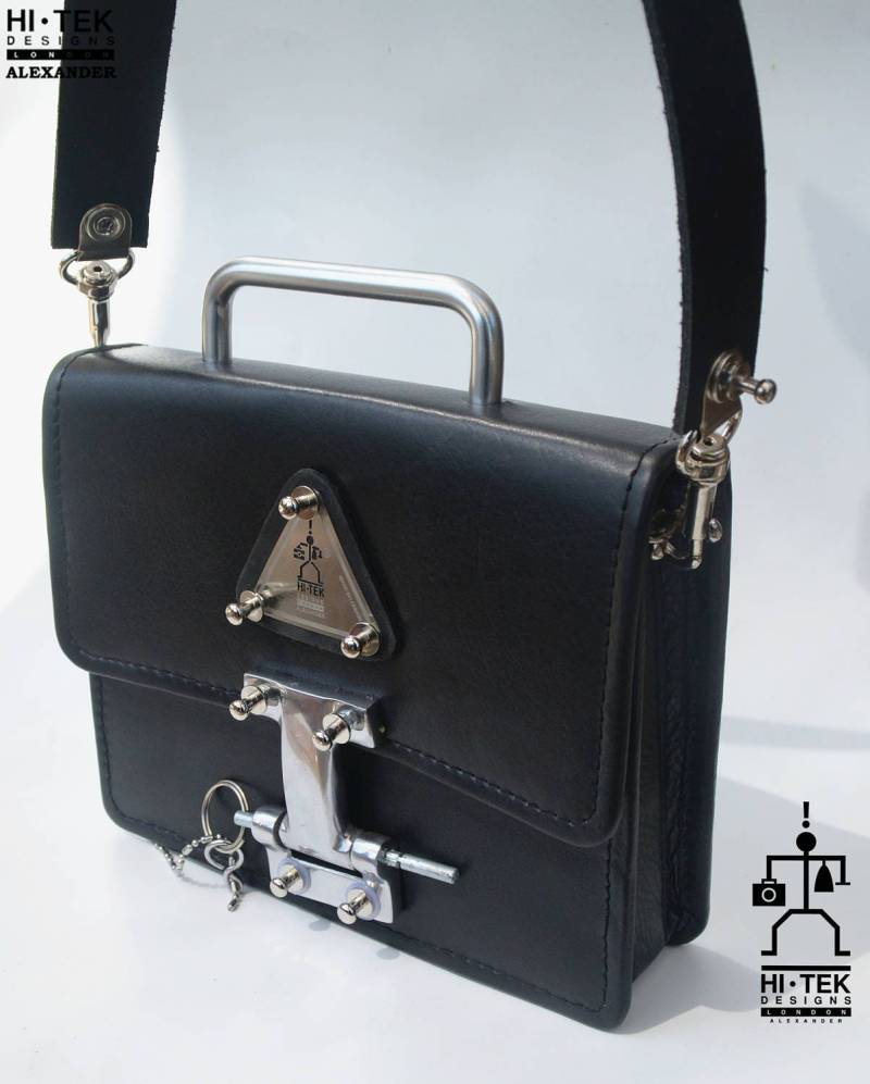 Hallo Tek Alexander Leder Cross Body Handtasche Mittlerer Größe Ungewöhnlich Einzigartige Frau von AlexanderHiTek