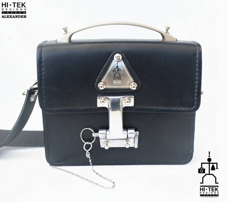 Hallo Tek Alexander Leder Umhängetasche Mittlerer Größe Ungewöhnliche Einzigartige Frau Handtasche von AlexanderHiTek