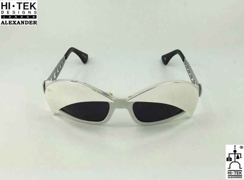 Hallo Tek Alexander Vintage Länglich-Kunststoff-Metall Sport Pilotenbrille von AlexanderHiTek