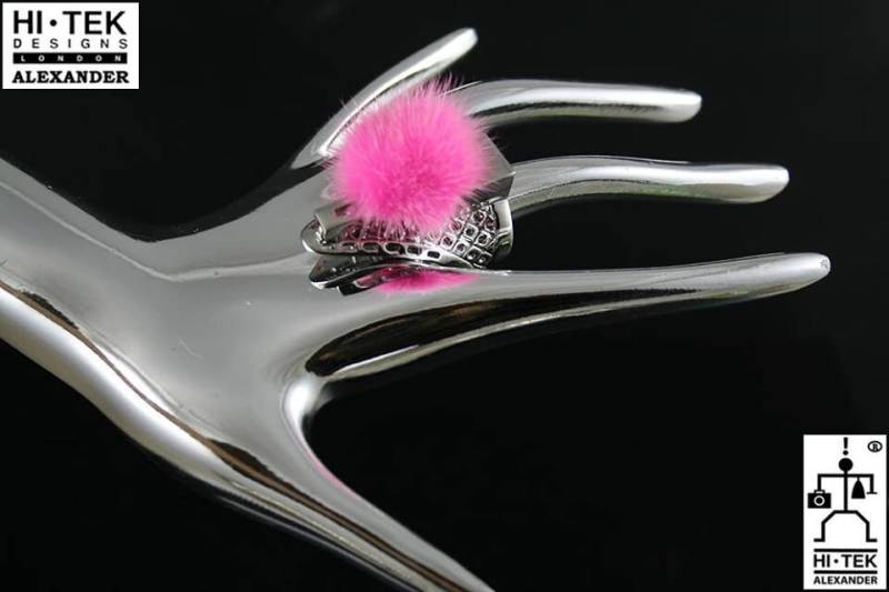 Hi Tek Alexander Goth Handgemacht Steampunk Vintage Schmuck Metall Ring Fell von AlexanderHiTek