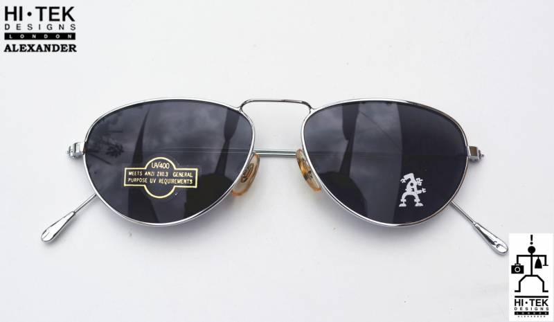Hi Tek Alexander Vintage Mini Pilotenbrille Edelstahlgestell von AlexanderHiTek