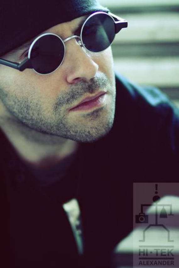 Steampunk Runde Sonnenbrille Im Goth Lennon Style, Uv400 von AlexanderHiTek