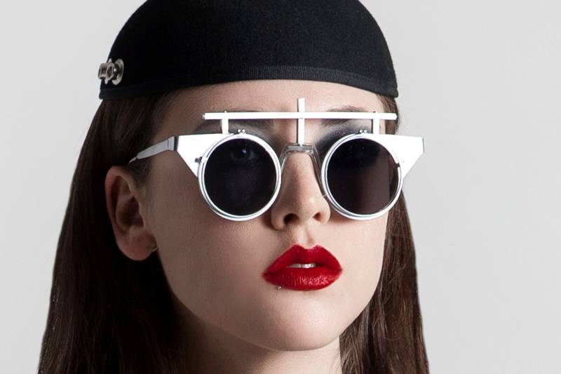 steampunk Sonnenbrillen Unisex Silber Metall Klappbrille von AlexanderHiTek