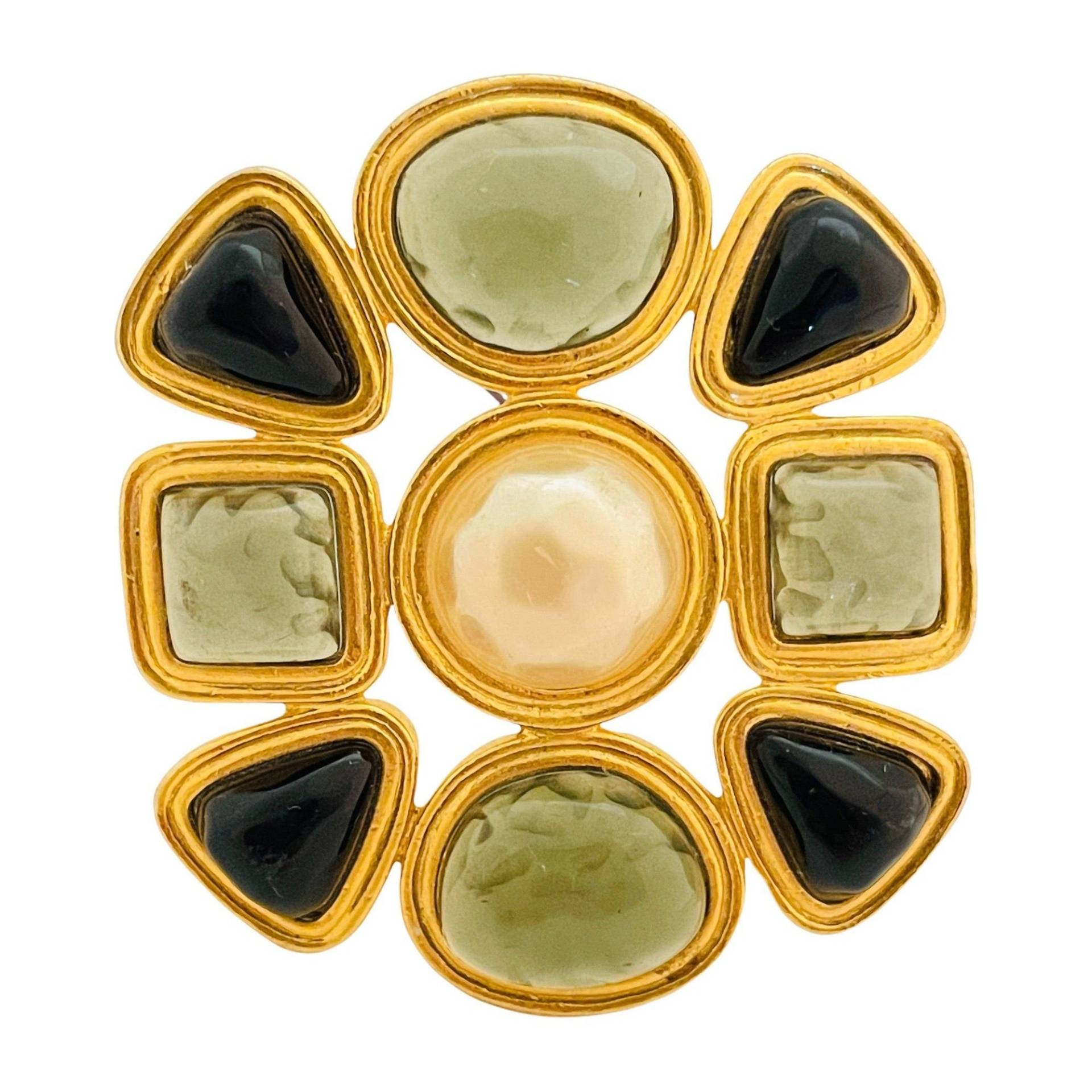Vintage Carolee Signiert Malteser Kreuz Gold Glasperlen Brosche Designer Startbahn Vintage Carolee Signiert Malteser Kreuz Gold Glasperlen Brosche Designer Startbahn von AlexandersBoutiqueUS