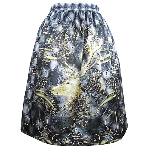 Alexandra Maxa - Designer Dirndlschürze – exklusives Trachtenaccessoire für Damen in modernem Design (Goldener Hirsch) von Alexandra Maxa