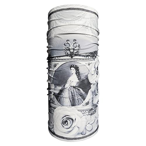 Alexandra Maxa Unisex Multifunktionstuch - Design KAISERIN ELISABETH - Silbergrau von Alexandra Maxa