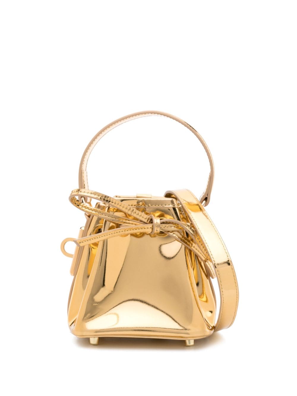 Alexandre Vauthier Mini Umhängetasche aus Lackleder - Gold von Alexandre Vauthier