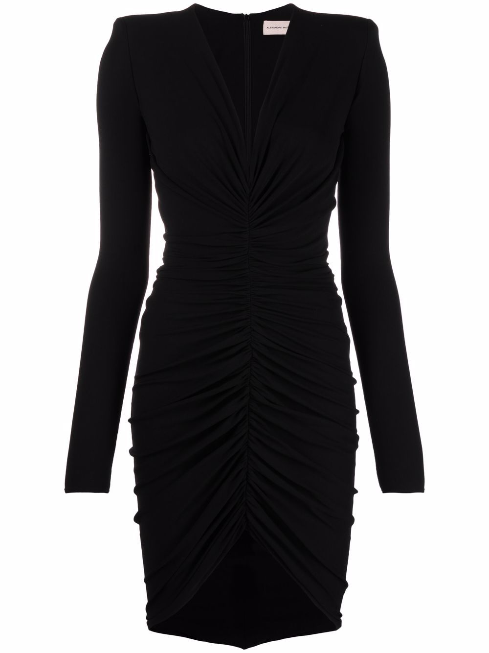 Alexandre Vauthier Minkleid mit V-Ausschnitt - Schwarz von Alexandre Vauthier