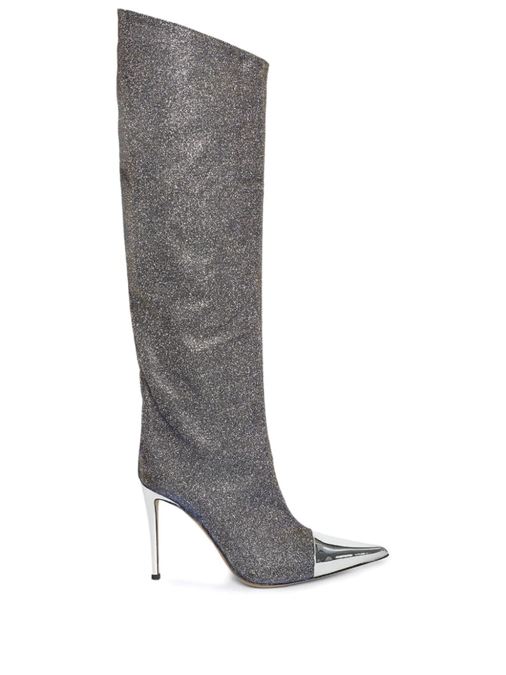 Alexandre Vauthier Stiefel mit spitzer Kappe 105mm - Silber von Alexandre Vauthier