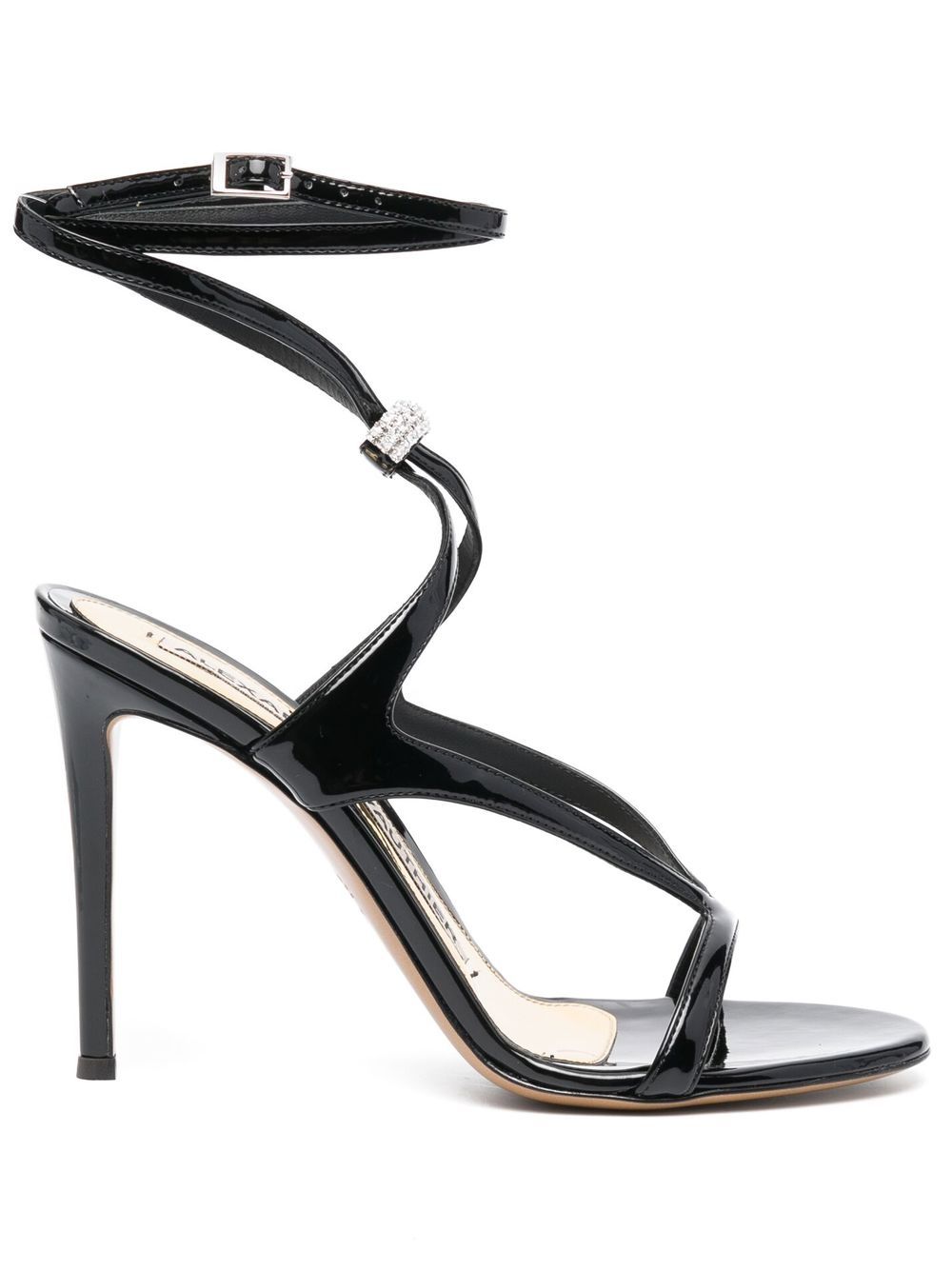 Alexandre Vauthier Sandalen mit Kristallen 100mm - Schwarz von Alexandre Vauthier