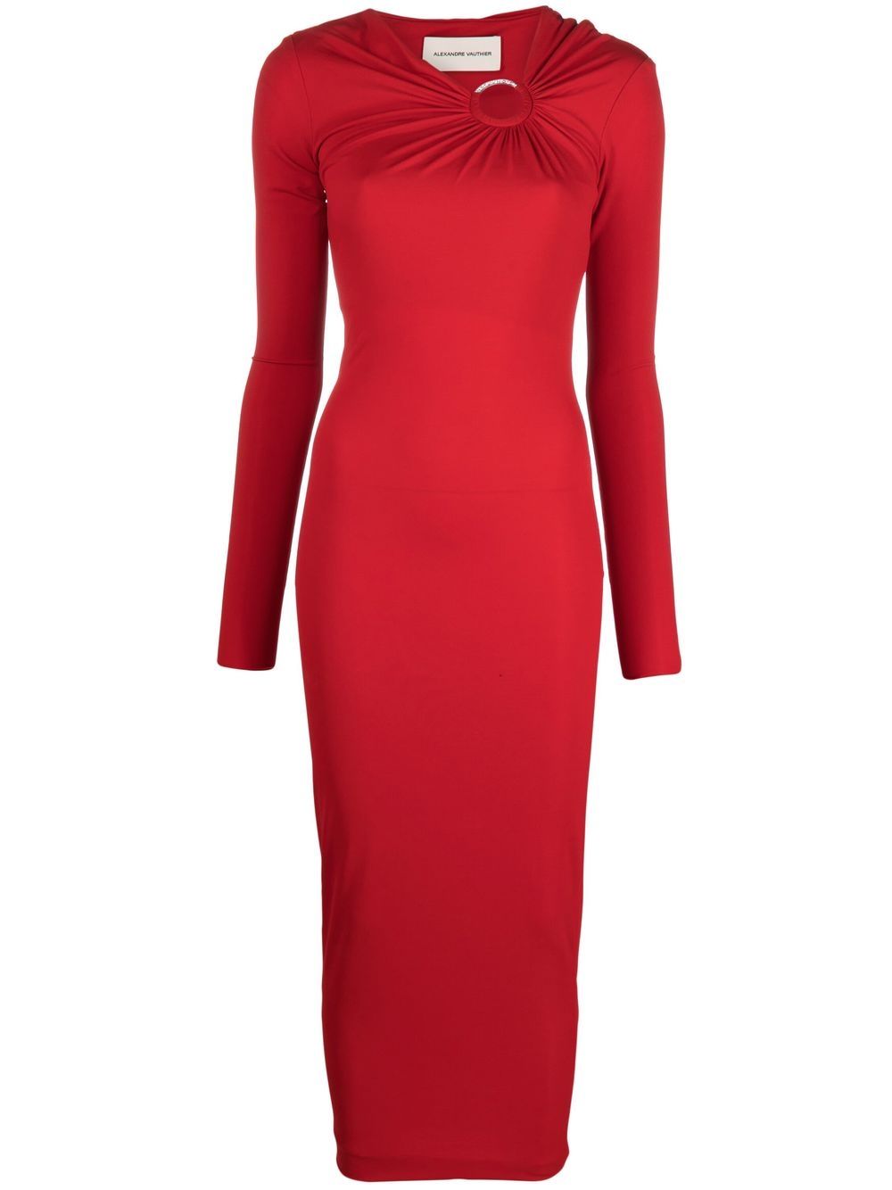 Alexandre Vauthier Midikleid mit Cut-Outs - Rot von Alexandre Vauthier