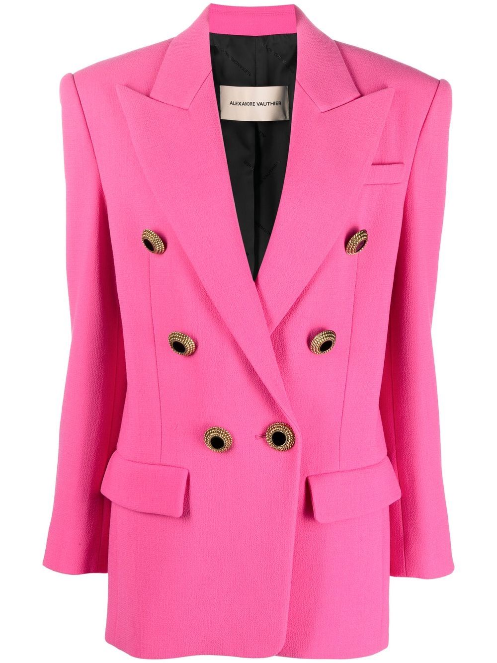 Alexandre Vauthier Doppelreihiger Wollblazer - Rosa von Alexandre Vauthier