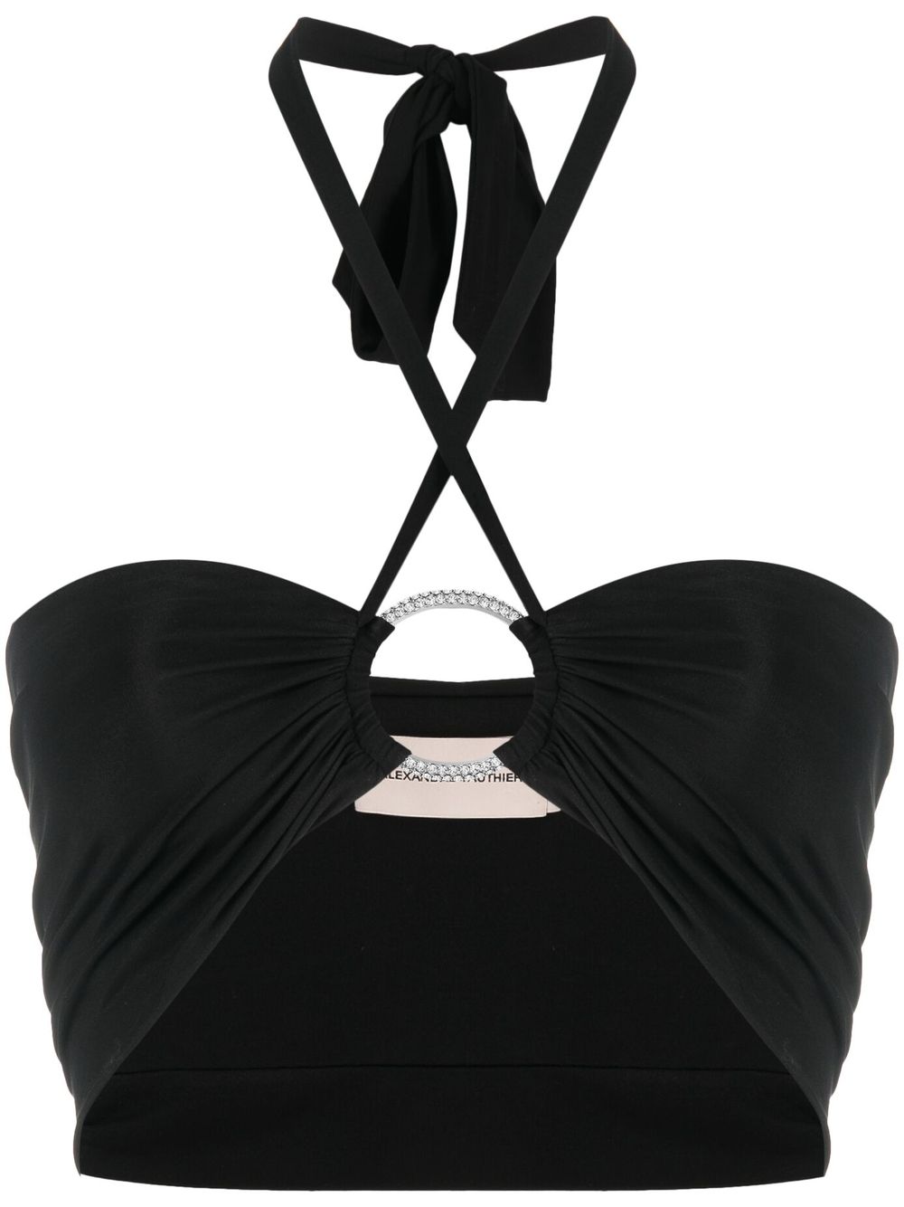 Alexandre Vauthier Verziertes Cropped-Top - Schwarz von Alexandre Vauthier