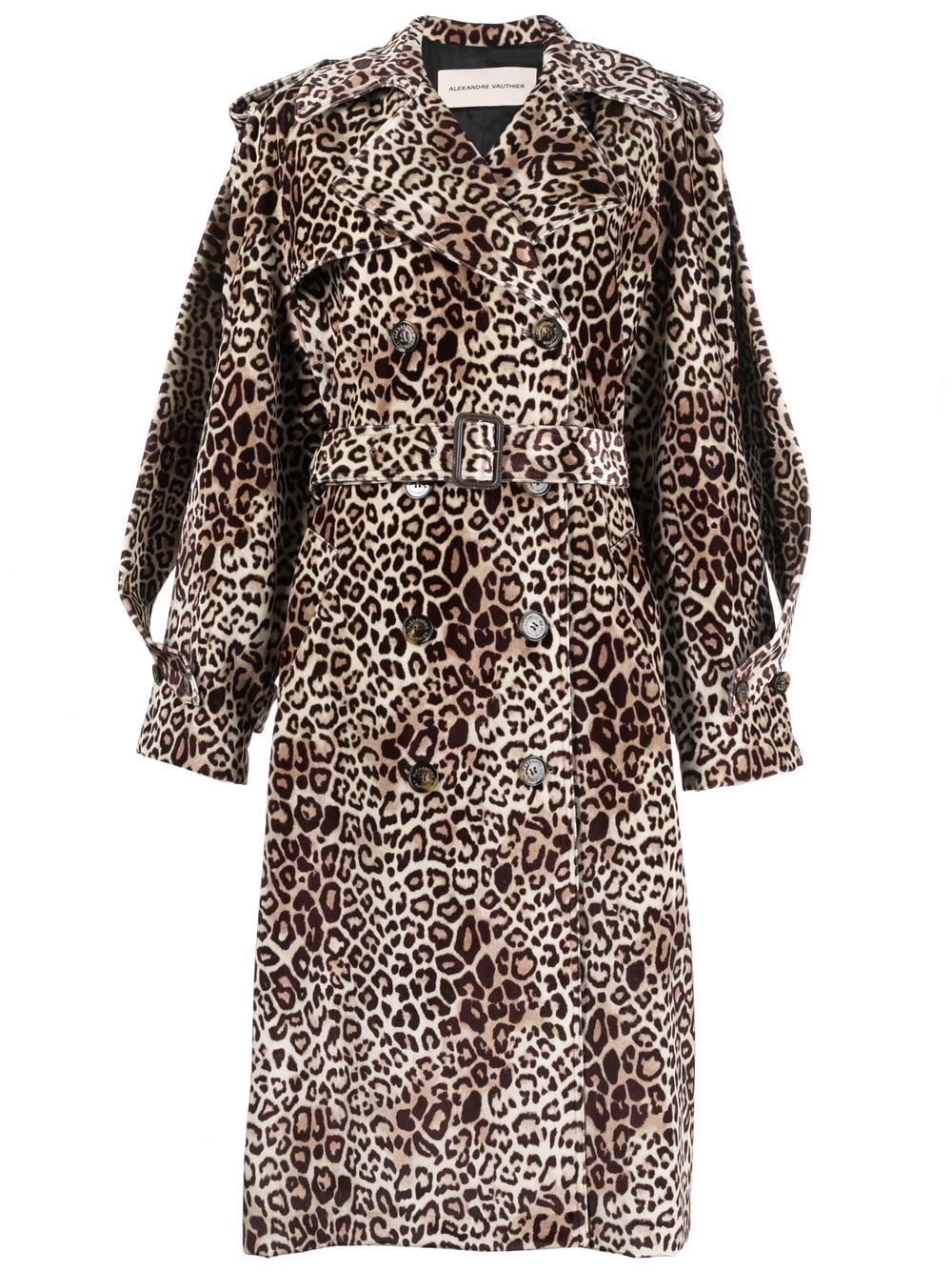 Alexandre Vauthier Trenchcoat mit Leoparden-Print - Braun von Alexandre Vauthier