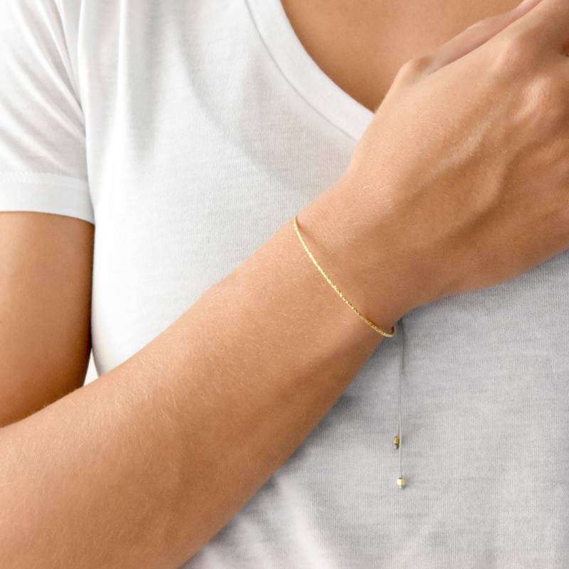 Dünnes Manschettenarmband Diamantschliff - 18K Vergoldet, Stapelbares Armband, Zartes Minimaler Schicker Schmuck von AlexandriniJewelry