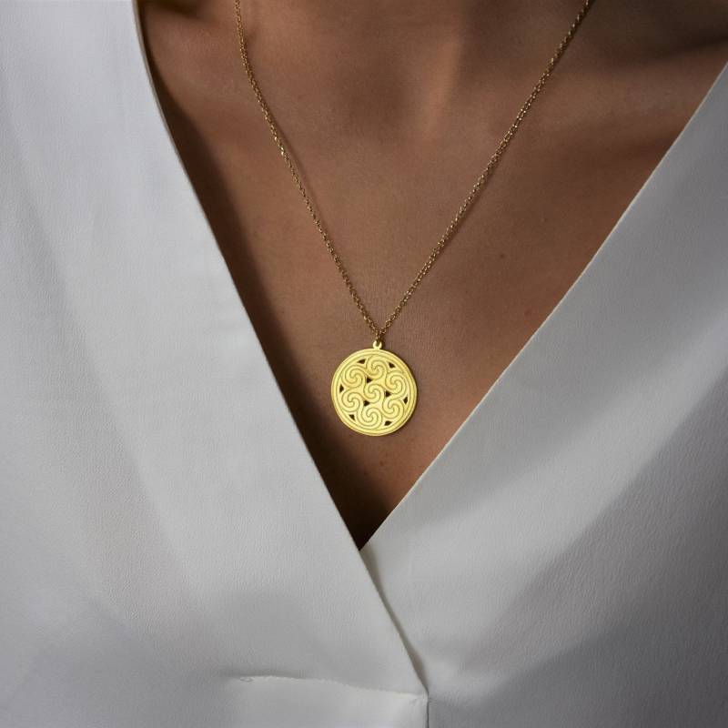 Waves Münze Halskette - 18K Vergoldet, 925 Silber, Anhänger, Halskette, Layering Sommer Minimal Chic Schmuck Waves Münze Halskette - 18K Vergoldet, 925 Silber, Anhänger, Halskette, Layering Sommer Minimal Chic Schmuck von AlexandriniJewelry