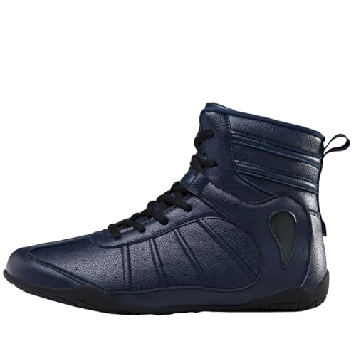 Alexchemia Boxschuhe,Wrestling Schuhe,Unisex Boxing Shoe,High-Top Boxenstiefel,Sohle aus Gummi,Atmungsaktives Obermaterial,für Herren,Damen,Fitness,Sport,Kampf,Taekwondo,3 Farben(35-46EU) von Alexchemia