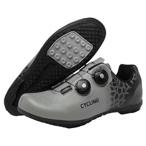 Alexchemia Indoor Cycling Schuhe Spinning Schuhe für Damen und Herren,Unisex Radsportschuhe Draussen,Verschleißfest Mountainbike Schuhe,Gummisohlen/Bergsohlen/Straßensohlen,Atmungsaktives(36-47EU) von Alexchemia