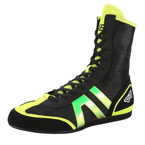 Alexchemia Unisex Boxschuhe,Wettbewerb Spezielle Schuhe kämpfen Wrestling-Schuhe,Kampftraining-Wrestling-Schuhe,Umfassende Trainingsschuhe für Fitnessstudio im Innenbereich,3 Farben(32-45EU) von Alexchemia