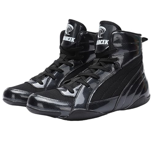 Alexchemia Unisex-Erwachsene Boxschuhe,Ringerschuhe Boxstiefel Boxerstiefel für Herren Damen,Professionelle Trainings-Wrestling-Schuhe,Kollisionssicher und Verschleißfest,8 Farben(36-45E) von Alexchemia