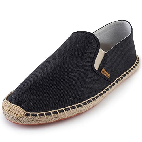 Alexis Leory Klassisch Leinwand Herren Espadrilles Einfarbige Segeltuchschuhe Schwarz 22ss 45 EU von Alexis Leroy