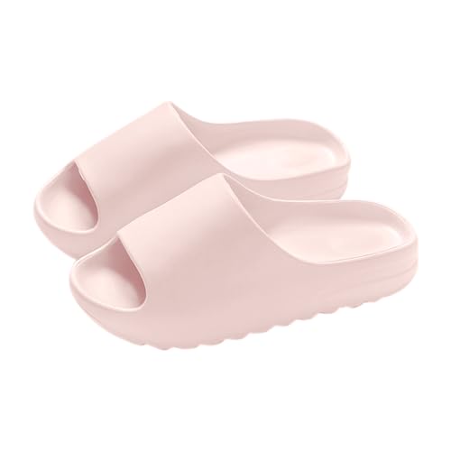 Alexis Leroy Badeschuhe Herren Damen Cozislides Original Slippers Cloudyzz Pantoffeln Weich rutschfest Badelatschen Hausschuhe Sommer Pantoletten Badeschlappen Indoor/Outdoor Lässig Hellrosa 38-39 EU von Alexis Leroy