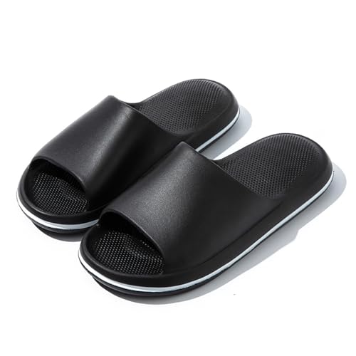 Alexis Leroy Badeschuhe Herren Damen Cozislides Original Slippers Cloudyzz Pantoffeln Weich rutschfest Badelatschen Hausschuhe Sommer Pantoletten Indoor/Outdoor Fröhliches Schwarz 40/41 EU Alexis Leroy Badeschuhe Herren Damen Cozislides Original Slippers Cloudyzz Pantoffeln Weich rutschfest Badelatschen Hausschuhe Sommer Pantoletten Indoor/Outdoor Fröhliches Schwarz 40/41 EU von Alexis Leroy