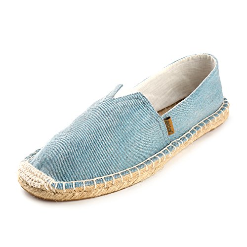 Alexis Leroy Canvas Espadrilles Flach Slip On Espadrilles Damen Blau 4 UK / 37 EU von Alexis Leroy