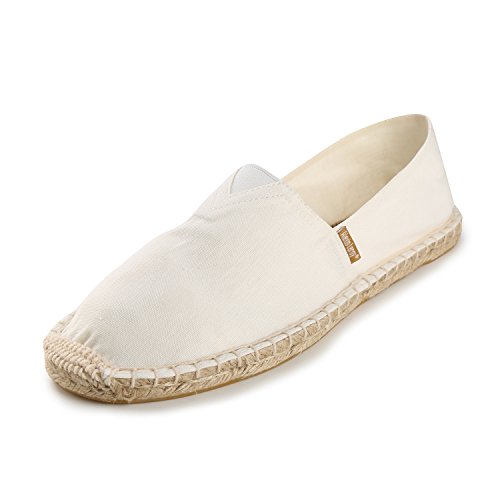 Alexis Leroy Canvas Espadrilles Flach Slip On Espadrilles Damen Weiß 4 UK / 37 EU von Alexis Leroy