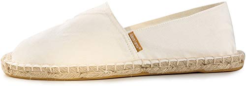 Alexis Leroy Canvas Espadrilles Flach Slip On Espadrilles Herren Weiß 9 UK / 43 EU von Alexis Leroy