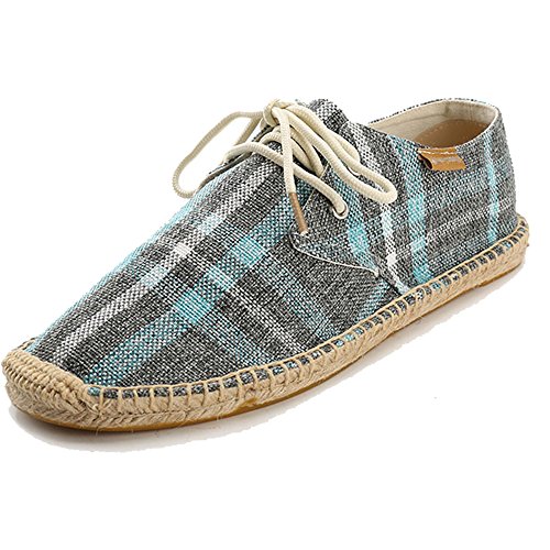 Alexis Leroy Canvas mit Karomuster Herren Espadrilles Blau 41 EU / 7 UK Alexis Leroy Canvas mit Karomuster Herren Espadrilles Blau 41 EU / 7 UK von Alexis Leroy