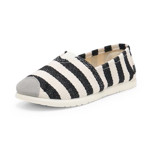 Alexis Leroy Damen Alpargata Baumwolle Flacher Schwarzer Fetter Streifen Streifchen Slipper 41 EU Alexis Leroy Damen Alpargata Baumwolle Flacher Schwarzer Fetter Streifen Streifchen Slipper 41 EU von Alexis Leroy