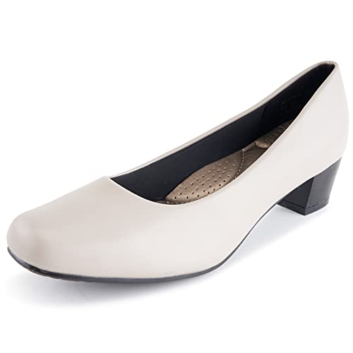 Alexis Leroy Damen Pumps Keilabsatz mit Klassische Basic Office Schuhe Grau 37 EU von Alexis Leroy