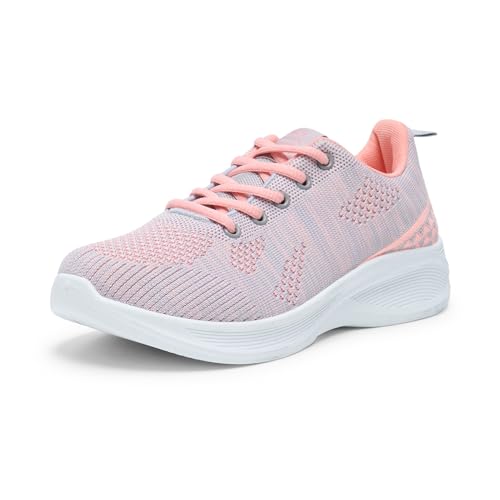 Alexis Leroy Damen Walkingschuhe Leichtgewichts Atmungsaktiv Sneaker Laufschuhe Turnschuhe Outdoor Freizeitschuhe Grau 38 EU von Alexis Leroy