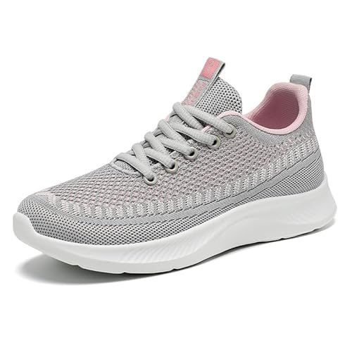 Alexis Leroy Damen-Wanderschuhe, atmungsaktiv, leicht, Schnürschuh, GRAU, 39.5 EU von Alexis Leroy