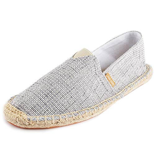 Alexis Leroy Espadrilles Damen Slip On Casual Espadryle Weiß 38 EU von Alexis Leroy