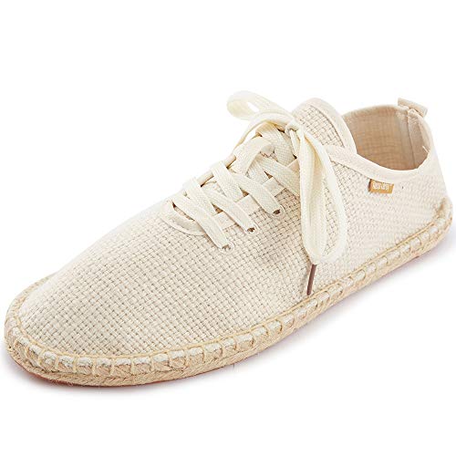 Alexis Leroy Espadrilles Flacher Stoff Schnürsenkel für Männer Weiß 41 EU Alexis Leroy Espadrilles Flacher Stoff Schnürsenkel für Männer Weiß 41 EU von Alexis Leroy