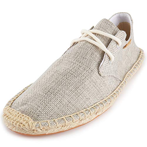 Alexis Leroy Espadrilles Herren Klassisch Slip On Casual Espadryle mit Schnürung Aprikose 43 EU Alexis Leroy Espadrilles Herren Klassisch Slip On Casual Espadryle mit Schnürung Aprikose 43 EU von Alexis Leroy