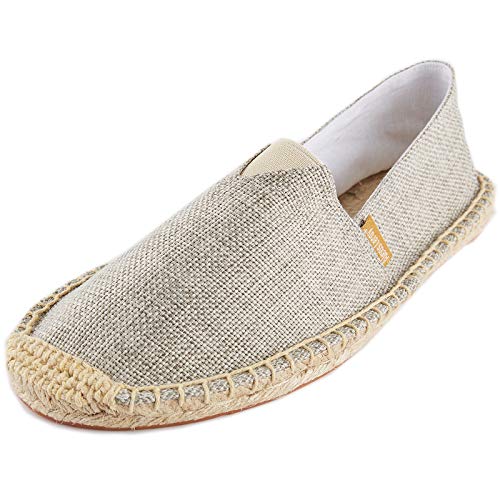 Alexis Leroy Espadrilles Slip On Casual Leichte Einfarbig Espadryle für Damen Beige 38 EU von Alexis Leroy