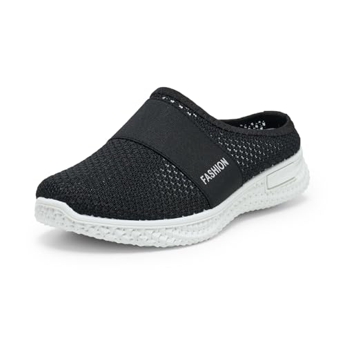 Alexis Leroy Hausschuhe Damen Clogs Sommer Badelatschen Atmungsaktiv Bequeme Gartenschuhe Strand Schuhe Outdoor Freizeitschuhe Schwarz 38 EU von Alexis Leroy